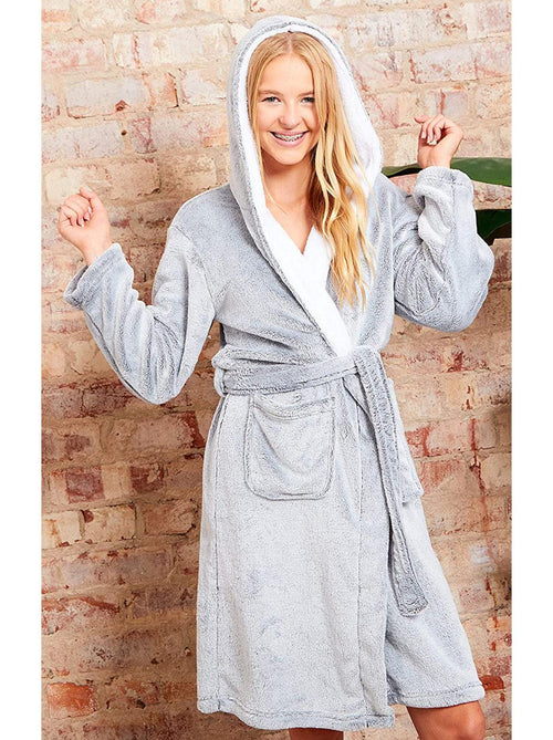 Robes For Women Women Solid Thicken Velvet Robe Bathrobe Gown Pajamas  Sleepwear Pocket Waistband White M,ac1318 - Walmart.com